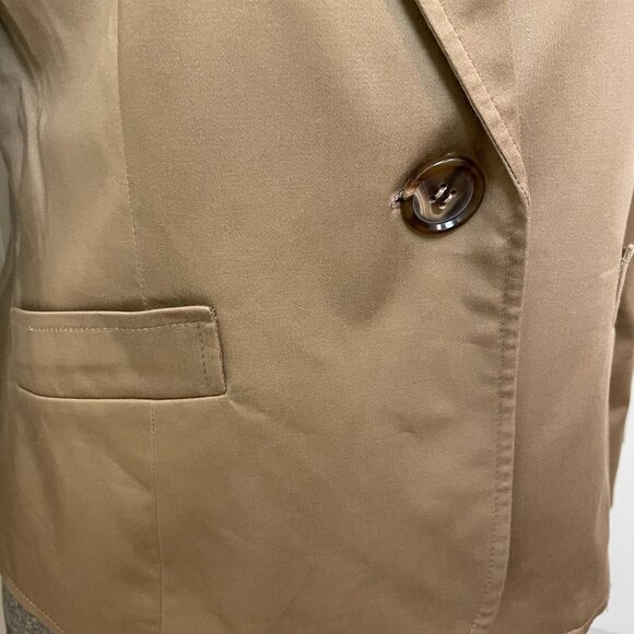 Quintessential Tan Suit with jacket and pants, Kasper Size 12 - Picture 3 of 15